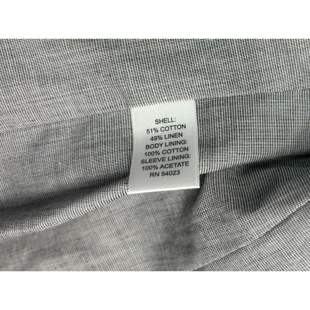 Banana Republic 40S Blue White Stripe Linen Cotton Blazer Jacket Sport Suit Coat
